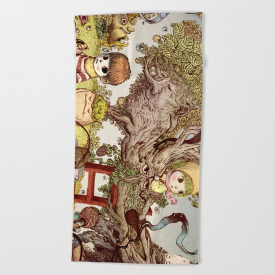 between us Beach Towel