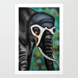 Elefante Don't Forget Art Print