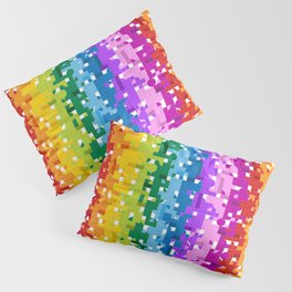 Building Blocks Rainbow Pillow Sham