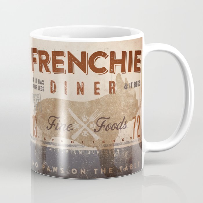 French Bulldog Frenchie Diner Kitchen Artwork By Stephen Fowler French Bulldog Frenchie Diner Kitchen Artwork By Stephen Fowler Coffee Mug