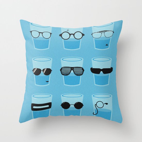 Glasses Throw Pillow