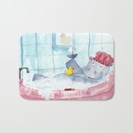 Hippo Bath Bath Mat