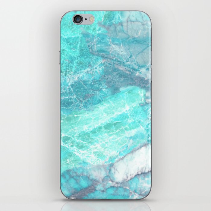 Marble Turquoise Blue Agate iPhone Skin