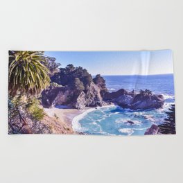 McWay Falls ~ Big Sur, California ~ West Coast Adventures Beach Towel