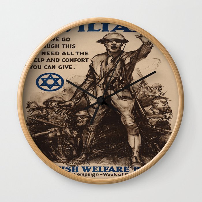 Vintage poster - National Jewish Welfare Board Wall Clock