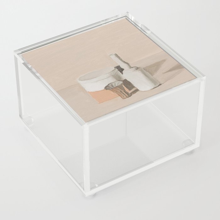 Giorgio Morandi - Still Life Natura Morta, white vases Acrylic Box