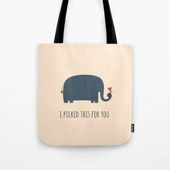 Cute Elephant Tote Bag