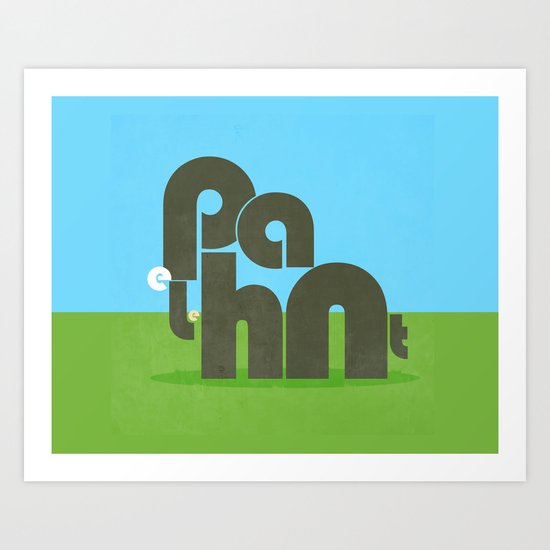 Elephont Art Print