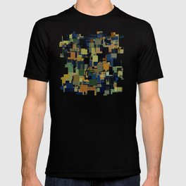 Random Abstract Shape Pattern T Shirt