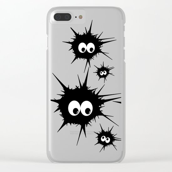 Cute Monsters family Clear iPhone Case