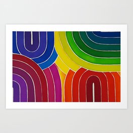 Rainbow Brights Art Print