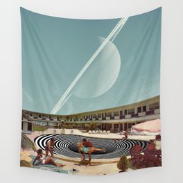 Shall we throw her into the vortex? Wall Tapestry