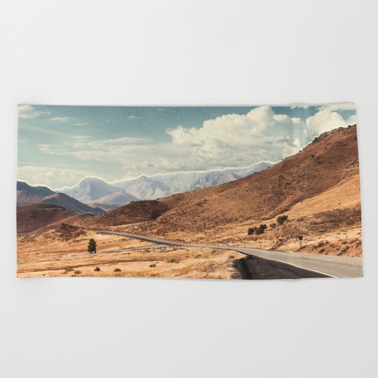 Road trippin California Beach Towel