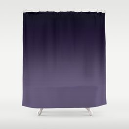 Ombre Ultra Violet Dark Purple Shower Curtain