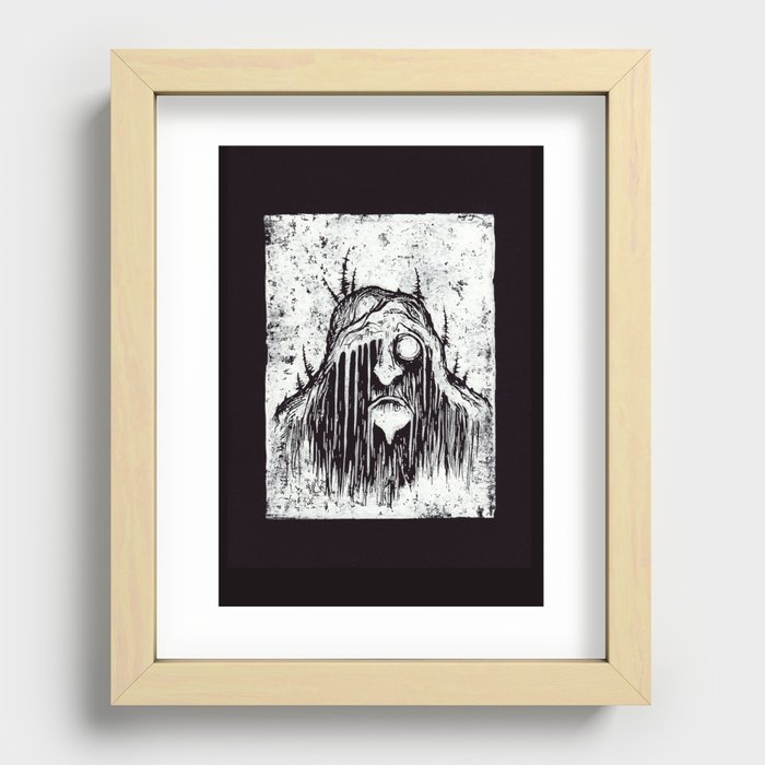 Forest troll Recessed Framed Print