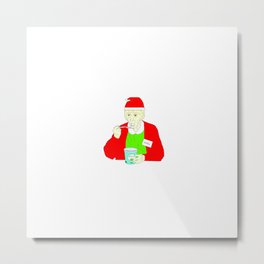 Christmas Garol - Broad City Metal Print | Graphicdesign, Digital, Garol, Santa, Cartoon, Abbi Ilana, Yaskween, Yogurt, Illustration, Christmas 