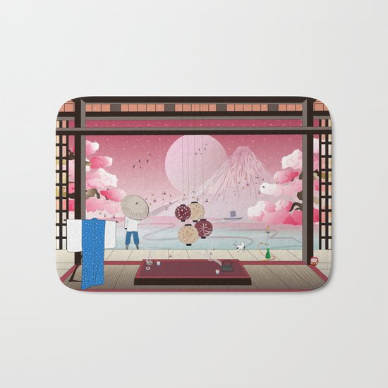 After the sunset Bath Mat