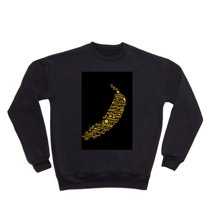 Velvet Underground & Nico Album Typographic Illustration Crewneck Sweatshirt