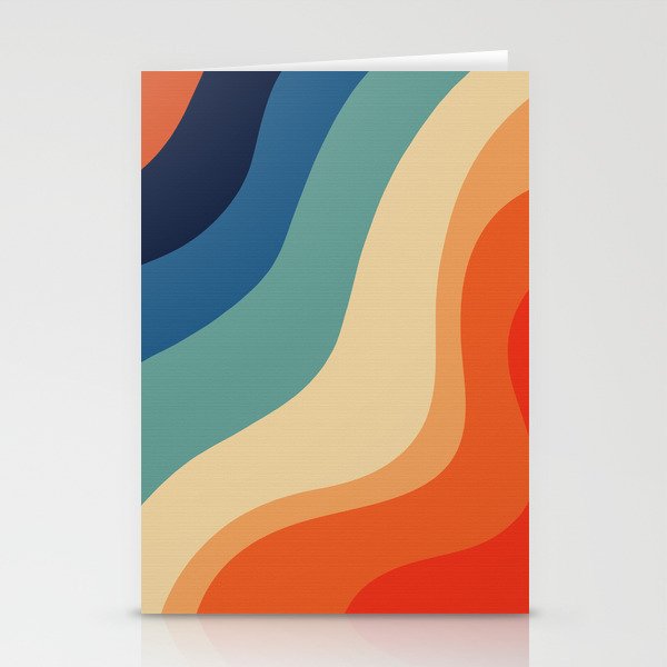 Rainbow pattern modern color  Stationery Cards
