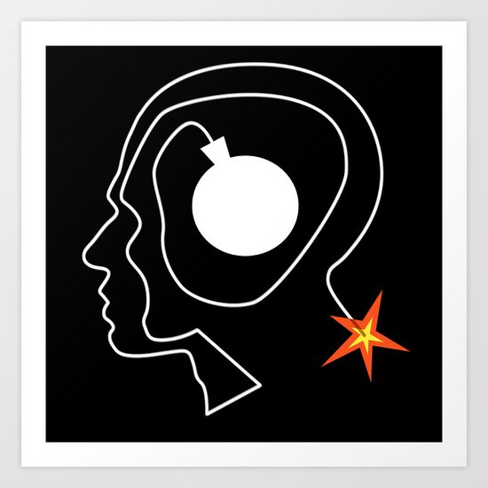 Mind Bomb Art Print