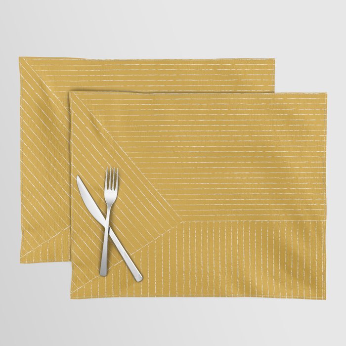 Lines (Mustard Yellow) Placemat