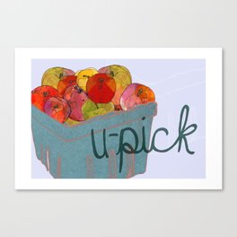 U-Pick Apples Canvas Print