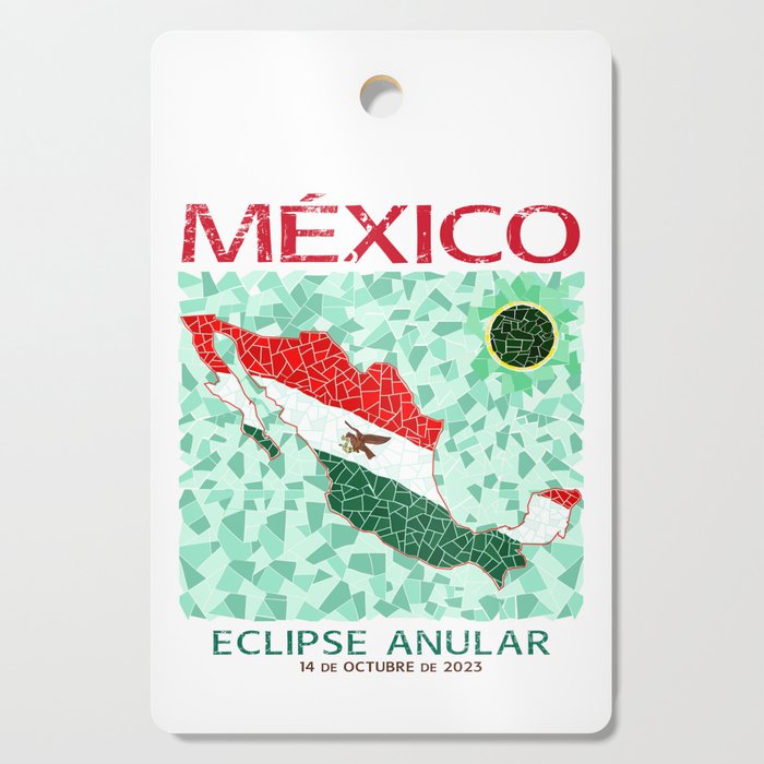 Mexico Annular Eclipse 2023 Cutting Board