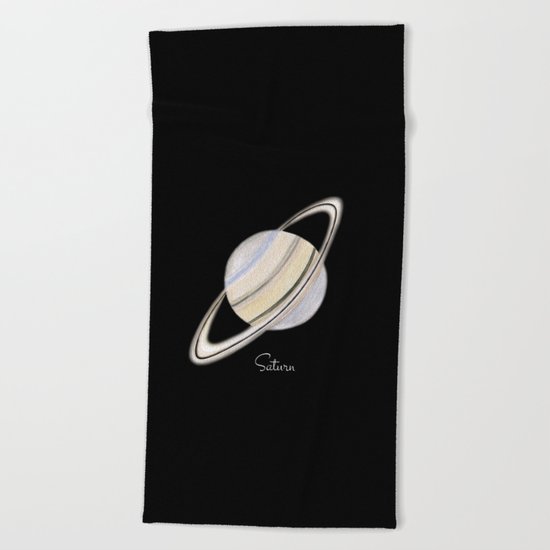 Saturn #2 Beach Towel