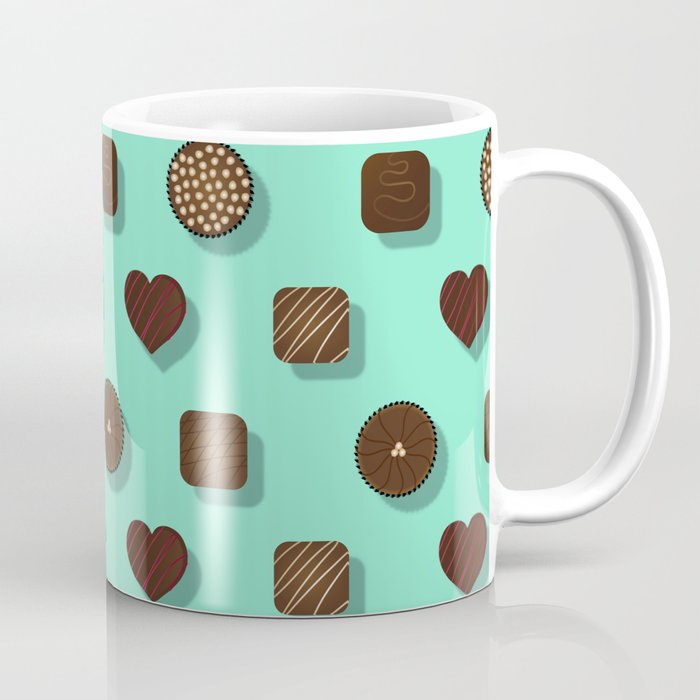 Box of Chocolates Pattern Coffee Mug