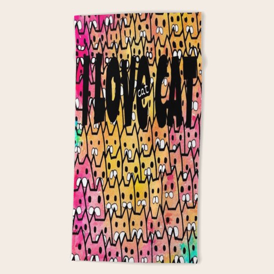 cat-248 Beach Towel