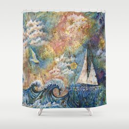Dreaming at Sea Shower Curtain