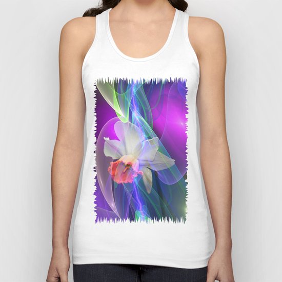 Dreamy Spring with Daffodils Unisex Tank Top