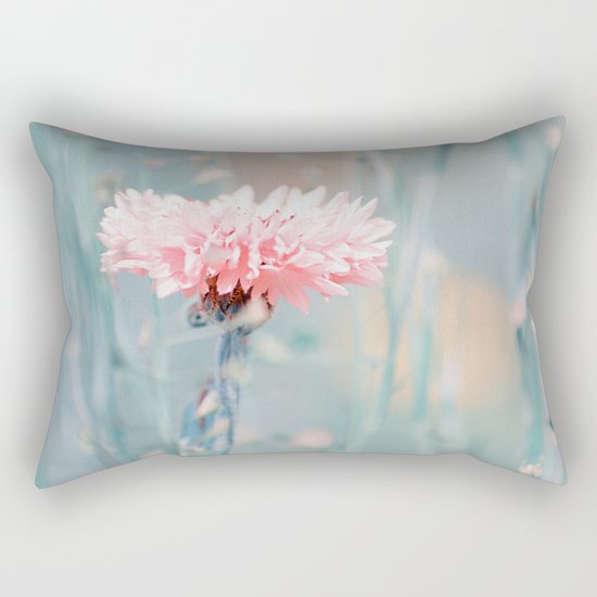 Pink pastel cornflower Rectangular Pillow