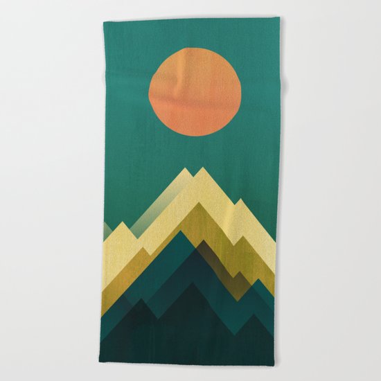 Gold Peak Beach Towel