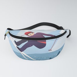 Ski - High Jump Fanny Pack | Mountain, Game, Season, Background, Graphicdesign, Festival, High, Holidays, Digital, Outdoor 