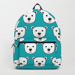 Polar Bear Pattern (Teal) Backpack