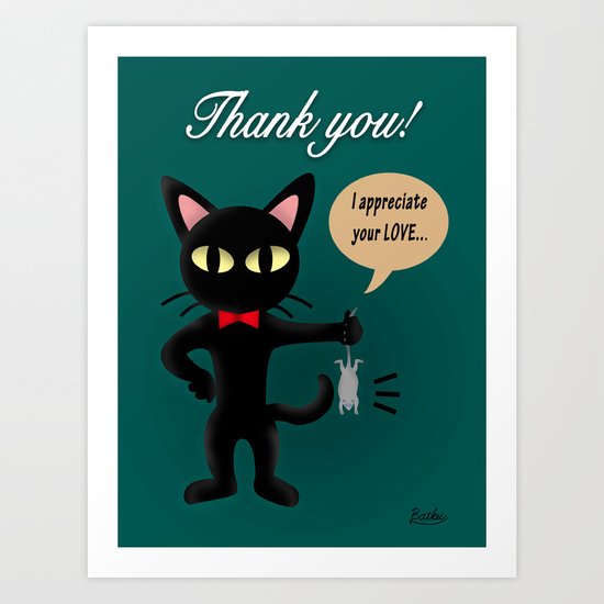 Thank you!! Art Print