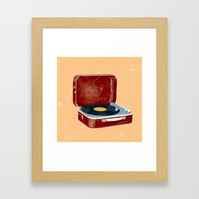 Record Player Framed Art Print