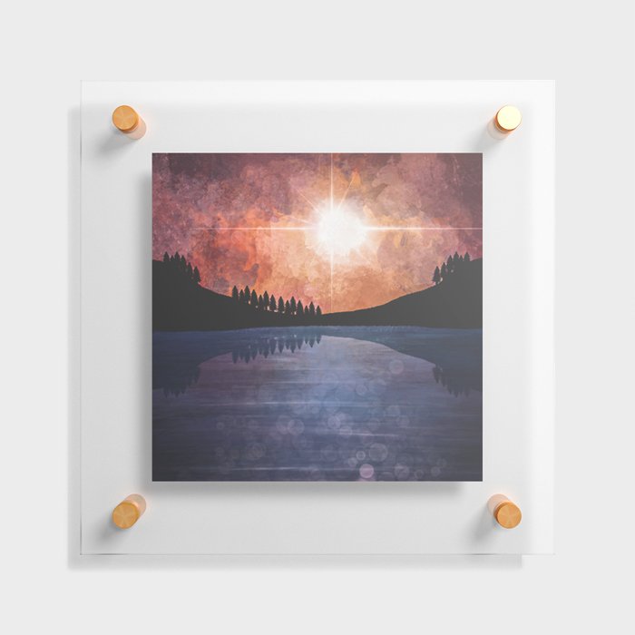 Sunset_Treeline Floating Acrylic Print