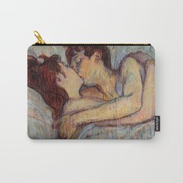 IN BED, THE KISS - HENRI DE TOULOUSE LAUTREC Carry-All Pouch