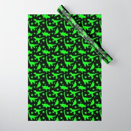 Glowing Dinosaurs (Does not glow in the dark) Wrapping Paper