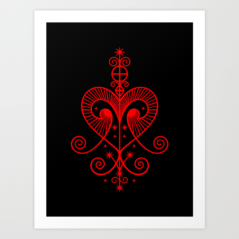 Erzulie Freda veve Red Art Print by melazerg | Society6