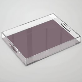 Purple-Gray Aubergine Acrylic Tray