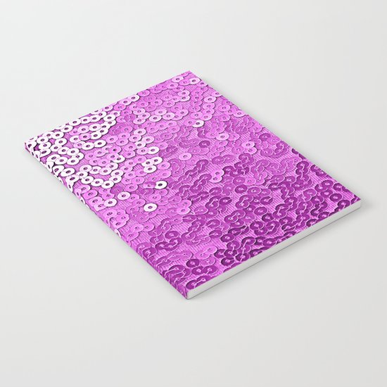 Fun Purple Sequins Notebook