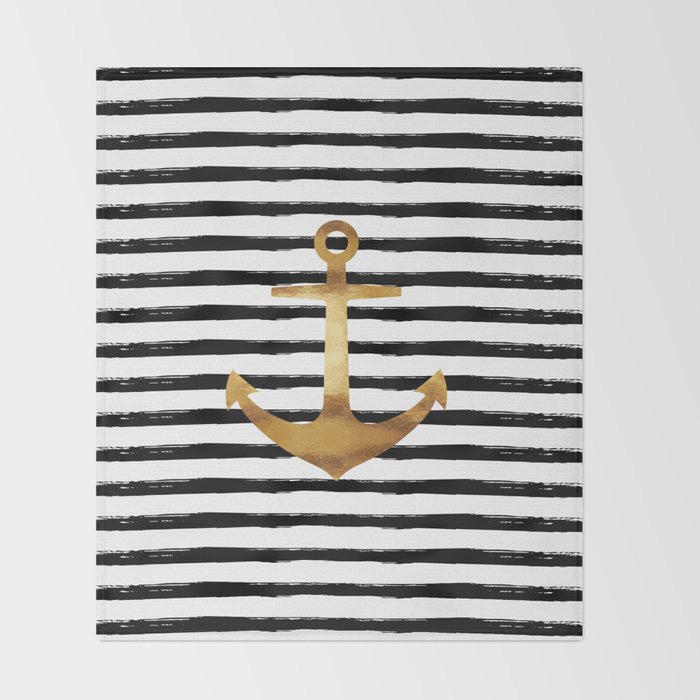 Anchor, Nautical, Boating, Beach Throw Blanket | Zazzle.co.uk