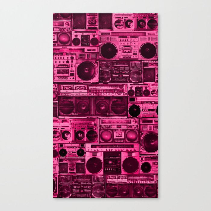house of boombox : the pink print Canvas Print