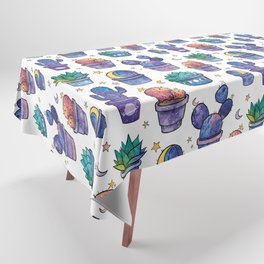 Space Cacti Pattern Tablecloth