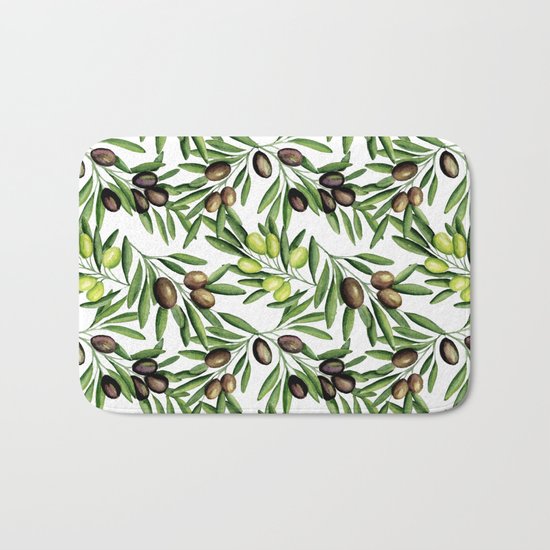 Olive Bath Mat
