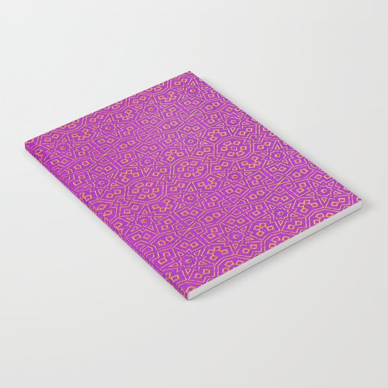 Purple Tribal Pattern Notebook