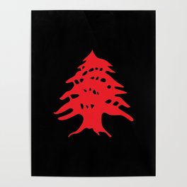 Lebanon Flag Beirut Support Lebanese Poster